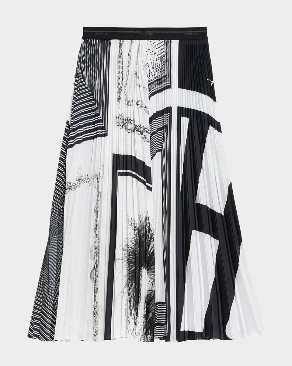 Pleated Midi Skirt